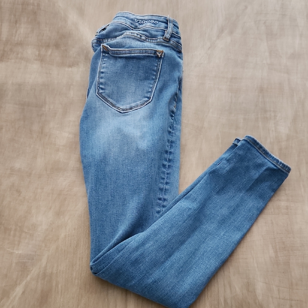 Vigoss Women's Denim Skinny Jeans - Medium Blue